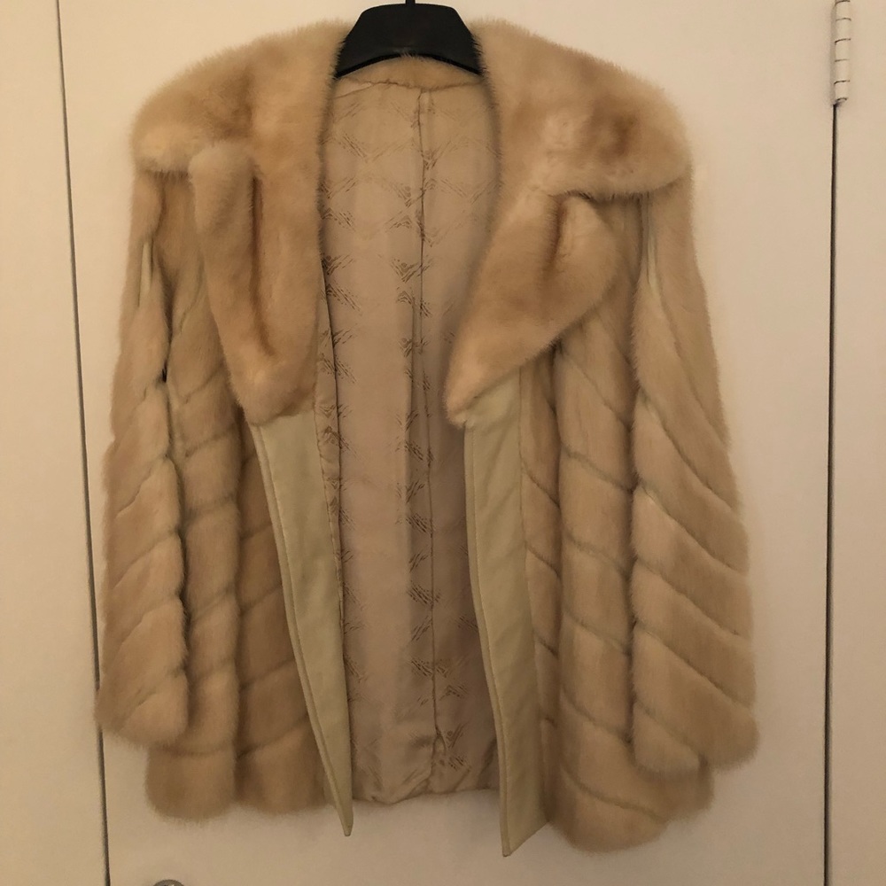 Authentic Mink and leather coat